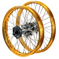 Envy/DID 21/18x2.15  Wheel Set for 2003-2012 Husaberg FE450E - Gold/Titan