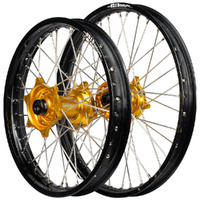 Envy/DID 21/18x2.15  Wheel Set for 2013-2014 Husaberg FE501 - Black/Gold