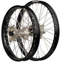 Envy/DID 21/18x2.15  Wheel Set for 2003-2012 Husaberg FC550 - Black/Purple