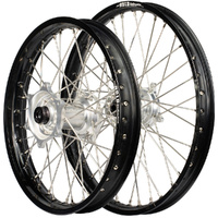Envy/DID 21/18x2.15  Wheel Set for 2003-2012 Husaberg FE550E - Black/Silver