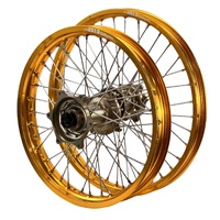 Envy/DID 21/19x2.15  Wheel Set for 2006-2008 Kawasaki KX250 - Gold/Factory