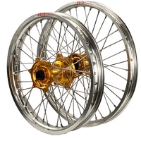 Envy/DID 21/19x2.15 Wheel Set for 2007-2008 Yamaha YZ250F - Silver/Gold