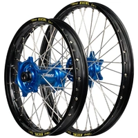 Envy/DID 19x2.15/19x2.50  Wheel Set for 2023-2025 Husqvarna FC350 - Black/Blue Flat Track