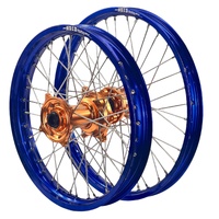 Envy/DID 21/18x2.15  Wheel Set for 2024-2025 Gas Gas MC125 - Blue/Copper
