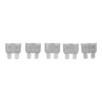 Pack of 5 Fuses - 25a Blade - Clear