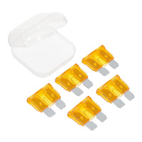 Pack of 5 Fuses - 5a Blade - Orange