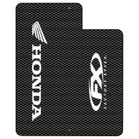 Factory Effex Stickers - Upper Fork Honda Carbon with Red Honda Logo