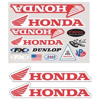 Factory Effex Stickers - Iron On Sponsor Kit Honda