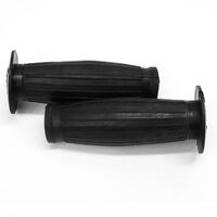 Black 7/8th Motorbike Grips - Classic British Beston Style