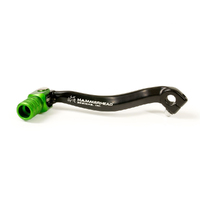 Hammerhead Kawasaki Forged Black/Green Gear Lever Knurled Tip for KX250F Monster Energy 2009 +20mm