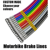 Front Braided Brake Lines for Harley Davidson FLHC Electra Glide Classic 1982-1984 