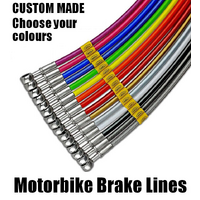 ABS Delete Full Length Race Stainless Steel Braided Brakes Lines for 2017-2023 Yamaha YZF-R6 