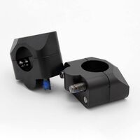 Whites Handlebar Mount Taper Adaptor 1-1/8 - Black