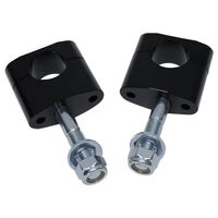 Whites Handlebar Mount Taper Adaptor 1-1/8 - Black with Rubbers