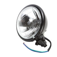 Bates 55/60W Black 5 3/4" Bottom Mount Headlight - Black
