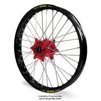 Honda Africa Twin CRF1000L Adv Black Excel Rims / Red Haan Hubs Front Wheel - Africa Twin CRF1000L 2015-On 21*1.85 
