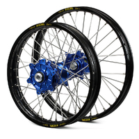 Husqvarna Haan / Excel Enduro Cush Drive Black Rims / Blue Hubs Wheel Set TC-FC125-250-350-450 2014 21*1.60 / 18*2.15