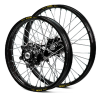 KTM Haan / Excel Enduro Cush Drive Black Rims / Black Hubs Wheel Set EXC-EXC-F 250-300-350-450-500 2003-2015 21*1.60 / 18*2.15
