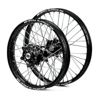 Honda Haan / Platinum Enduro Cush Drive Black Rims / Black Hubs Wheel Set CRF250-450 X 2004-2015 21*1.60 / 18*2.15