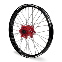 Honda Africa Twin CRF1000L Adv Black Platinum Rims / Red Haan Hubs Front Wheel - Africa Twin CRF1000L 2015-On 21*1.85 