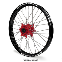 Honda Africa Twin CRF1000L Adv Black Platinum Rims / Red Haan Hubs Front Wheel - Africa Twin CRF1000L 2015-On 17*3.50 