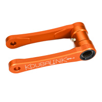 KoubaLink Lowering Link for 2006-2011 Aprilia SXV450 Supermoto - 44mm Orange