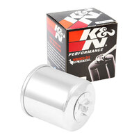 K&N Chrome Oil Filter for 2015-2023 Aprilia 1100 Tuono V4 RR