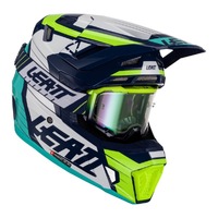 Leatt 7.5 V23 Blue MX Helmet & Goggles Kit