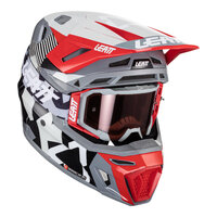 Leatt V24 8.5 MX Moto Helmet & Goggles Kit Forge