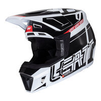 Leatt V24 7.5 MX Moto Helmet & Goggles Kit Black / White
