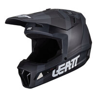 Leatt V24 3.5 MX Moto Helmet & Goggles Kit Black