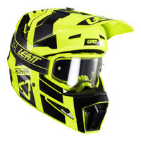 Leatt V24 3.5 MX Moto Helmet & Goggles Kit Citrus 