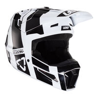 Leatt V24 3.5 Juniors MX Helmet Black / White