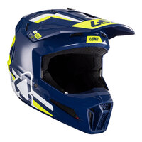 Leatt V24 3.5 Juniors MX Helmet Blue