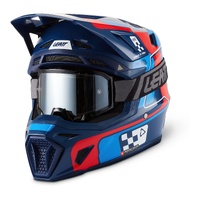 Leatt 8.5 Motorcycle Helmet Kit - Blue / Red