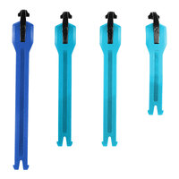 Leatt Boots Replacement Strap Kit 5.5 Aqua 2 + Blue 2 Pieces