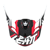 Leatt 5.5 GPX Helmet Peak - Red/Black/White - M-2XL