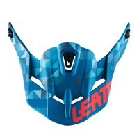 Leatt 4.5 GPX V22 Helmet Peak - Blue / Red
