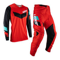 Leatt 3.5 Red Juniors MX Jersey & Pants Ride Kit