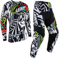 Leatt 3.5 Zebra Juniors MX Jersey & Pants Ride Kit