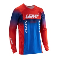 Leatt 5.5 Ultraweld Moto Jersey - Royal Blue/Red