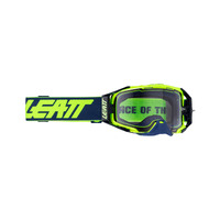 Leatt 6.5 MX Velocity Goggles - Cryztal Lime Purple 75VLT