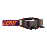 Leatt 5.5 MX Velocity Goggles - Roll-Off Purple Clear 83VLT