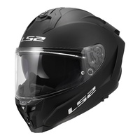 LS2 FF817 Challenger II Solid Motorbike Helmet - Matte Black