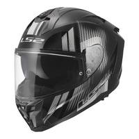 LS2 FF817 Challenger II Nitro Motorbike Helmet - Black / Grey