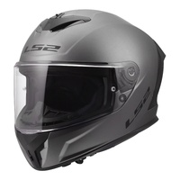 LS2 FF820 Rapid III Solid Motorbike Helmet - Matte Titanium