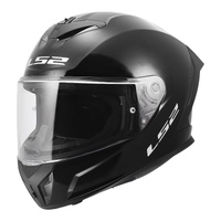 LS2 FF820 Rapid III Solid Motorbike Helmet - Gloss Black