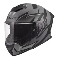 LS2 FF820 Rapid III Xtrem Motorbike Helmet - Black / Grey