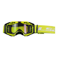 LS2 Aura Goggles - Yellow with Clear Lens