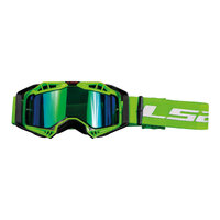 LS2 Auro Pro Goggles - High Vis Green with Iridium Lens